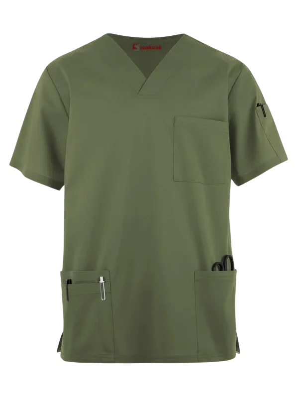 Butter-Soft STRETCH Men's 6-Pocket V-Neck Scrub