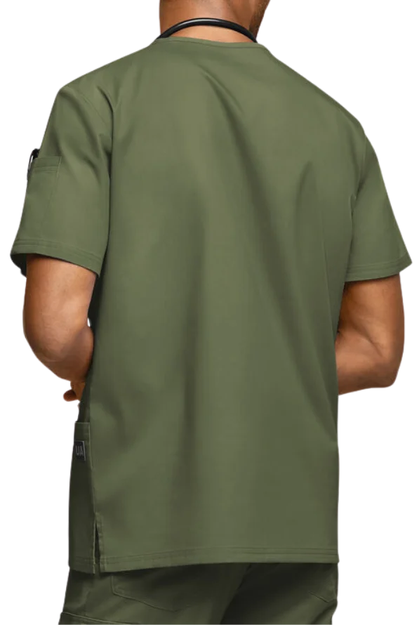 Butter-Soft STRETCH Men's 6-Pocket V-Neck Scrub - Image 2