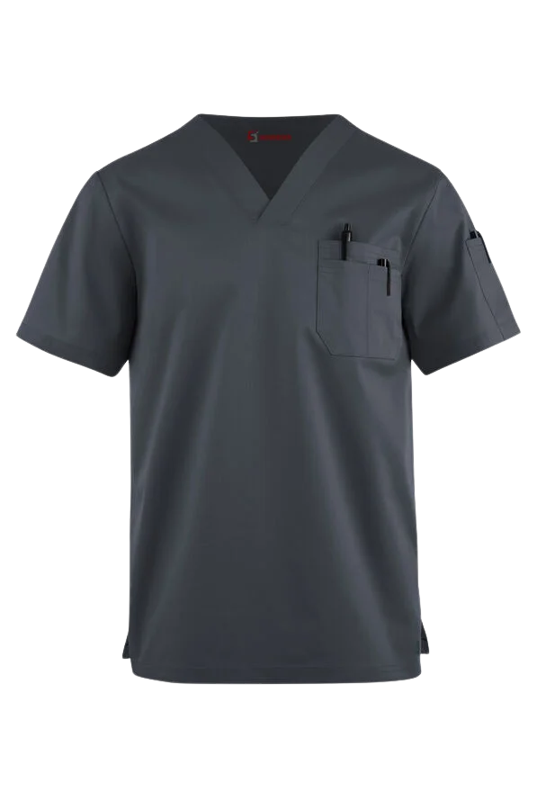 4-Way-STRETCH Men's 4-Pocket V-Neck Scrub