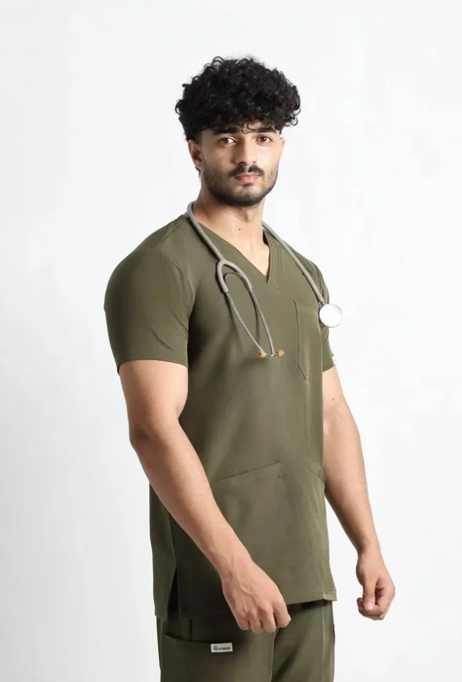 Butter-Soft STRETCH Men’s V-Neck Scrub - Image 3