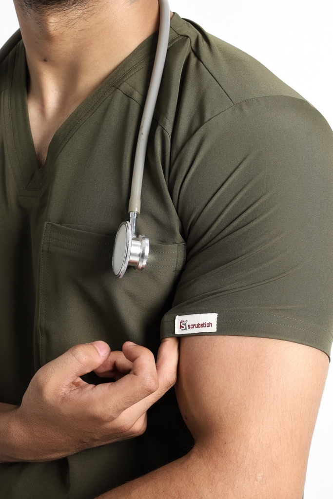 Butter-Soft STRETCH Men’s V-Neck Scrub - Image 4