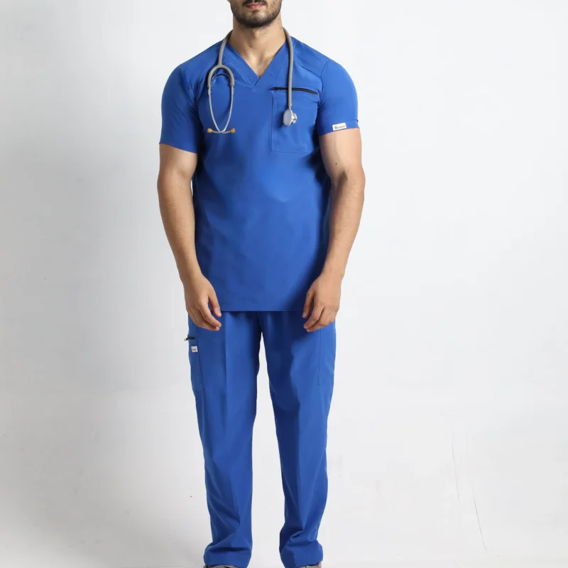 Royal Blue V-Neck Performance Scrubs